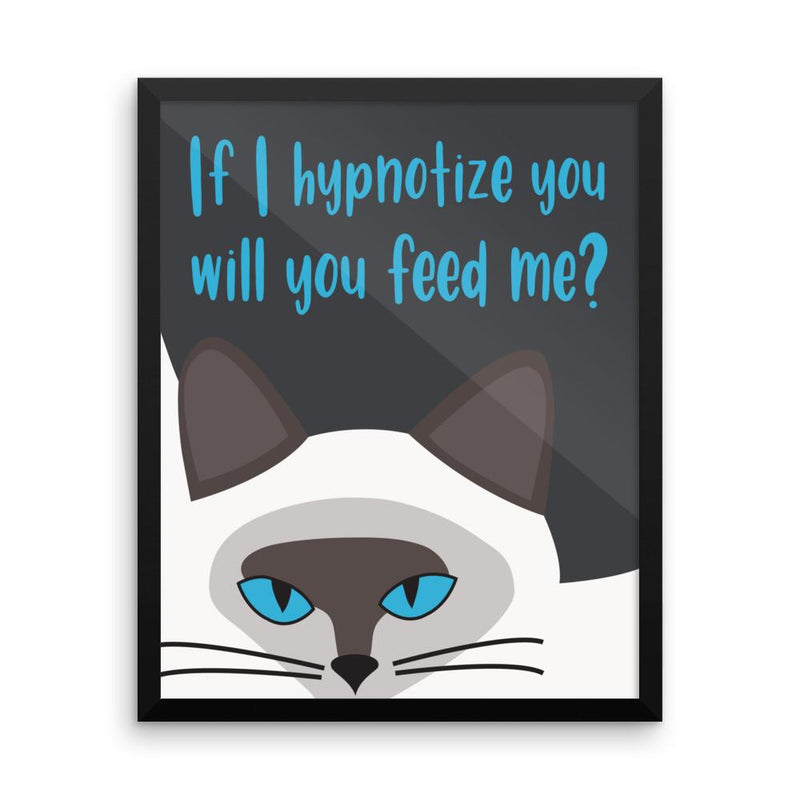 Inscrutable Cat 'Hypnotize' Framed Matt Poster