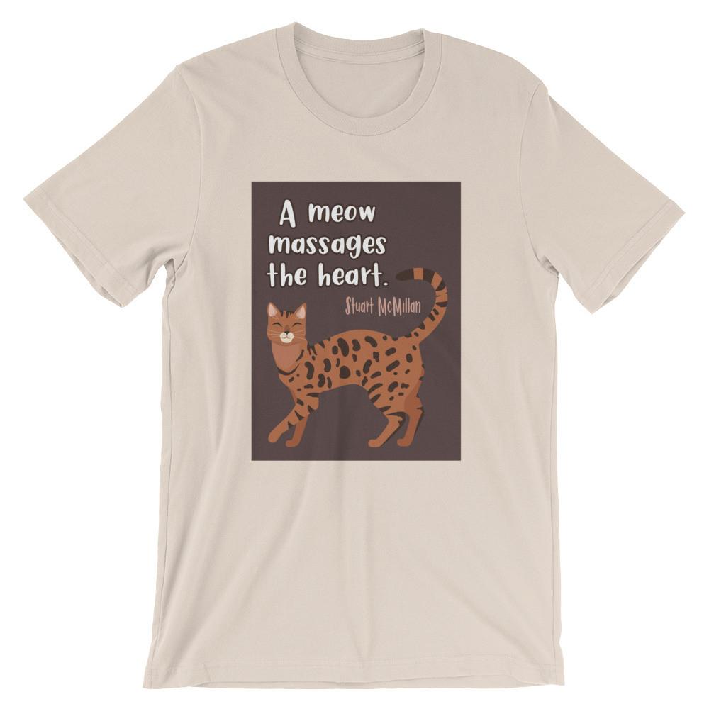 Catitude Cat 'Massage' Unisex Short Sleeve T-Shirt