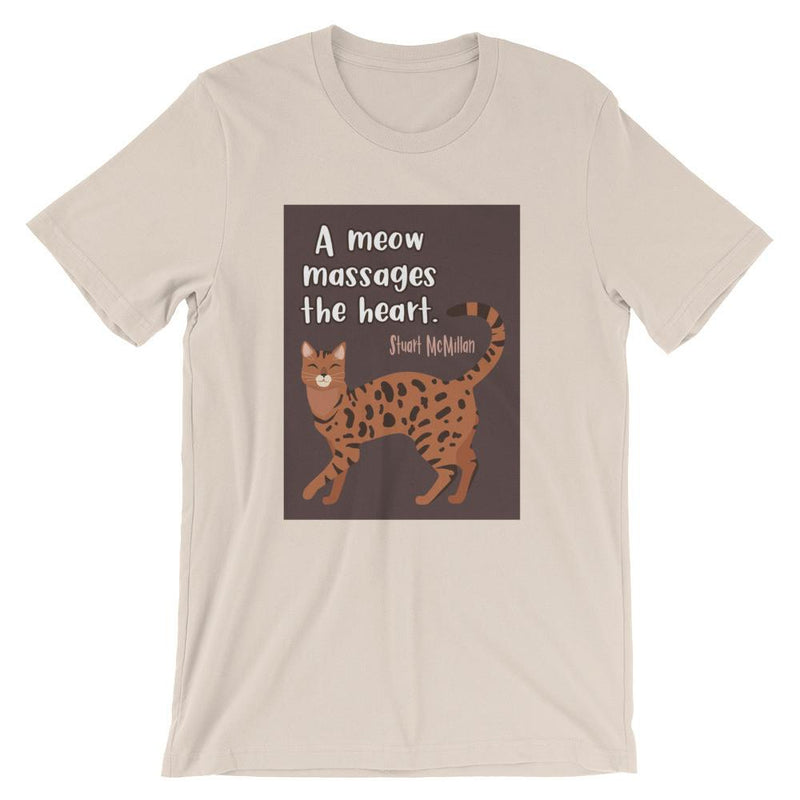 Catitude Cat 'Massage' Unisex Short Sleeve T-Shirt
