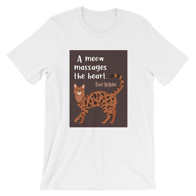 Catitude Cat 'Massage' Unisex Short Sleeve T-Shirt