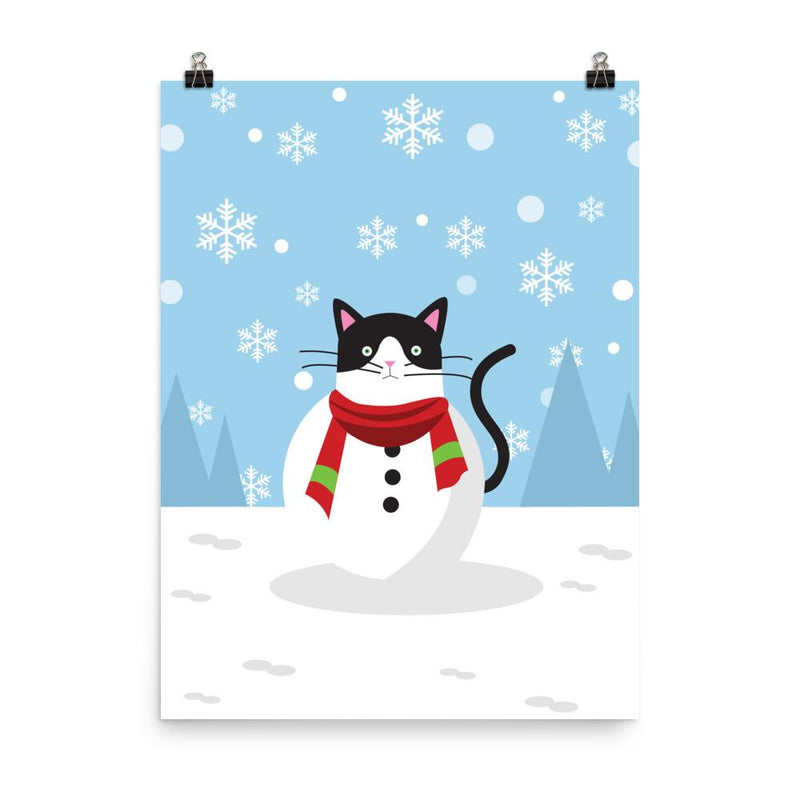 Cosmo Cat 'Snowy' Unframed Matt Poster