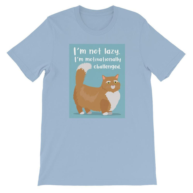 Catitude Cat 'Not Lazy' Unisex Short Sleeve T-Shirt