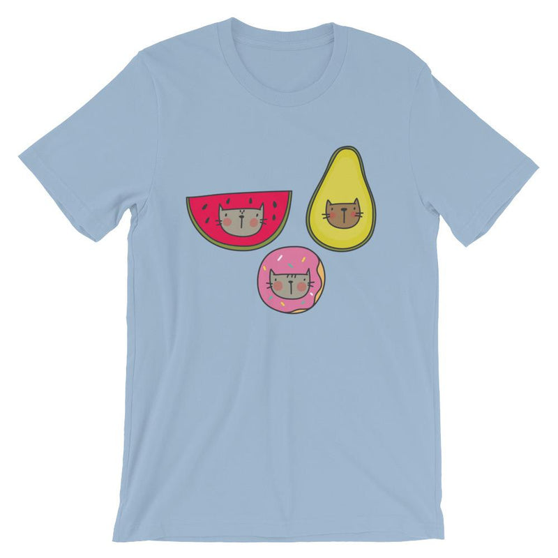 Summer Cat 'Fruit Medley" Unisex Short Sleeve t-Shirt
