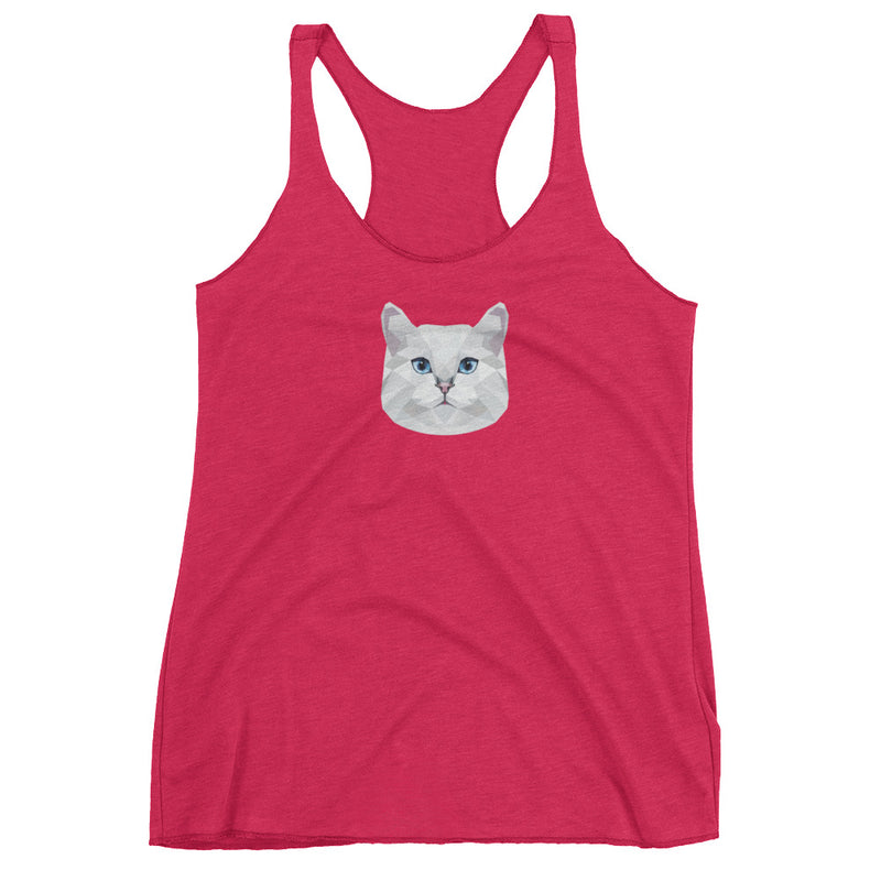 Color-Me Cat British Shorthair Women's Tank Top in Pink