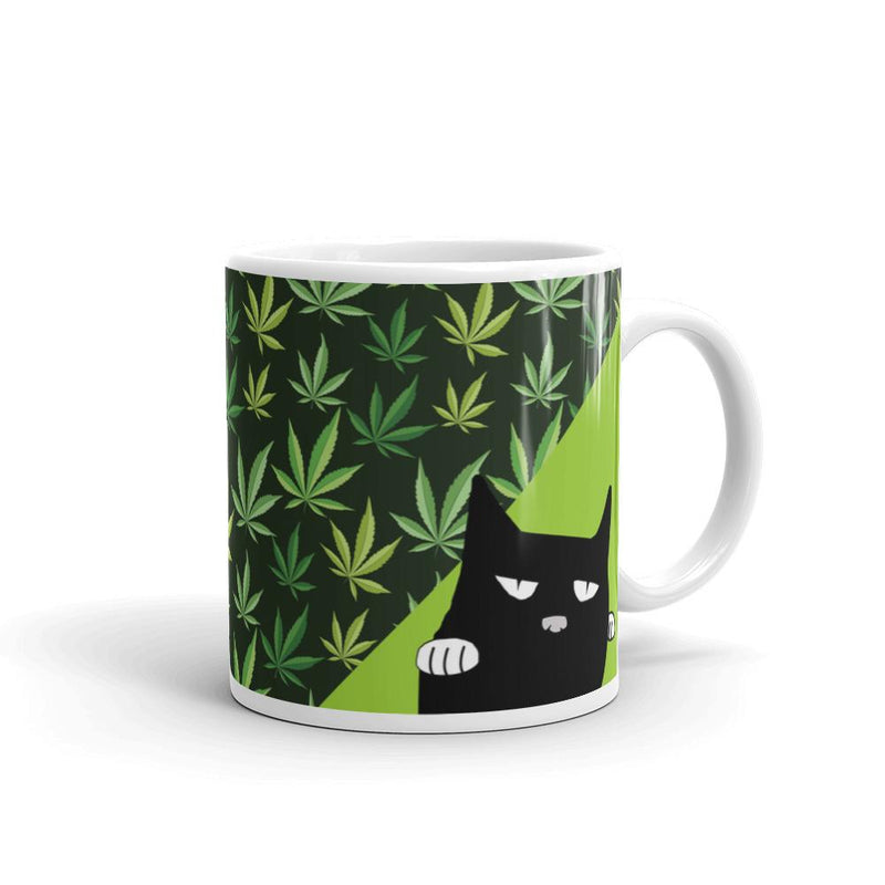 Evil Cat Mary J Mug in Left Side View 11oz