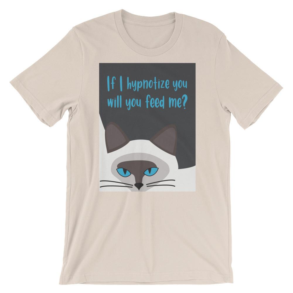 Inscrutable Cat 'hypnotize' Unisex Short Sleeve T-Shirt