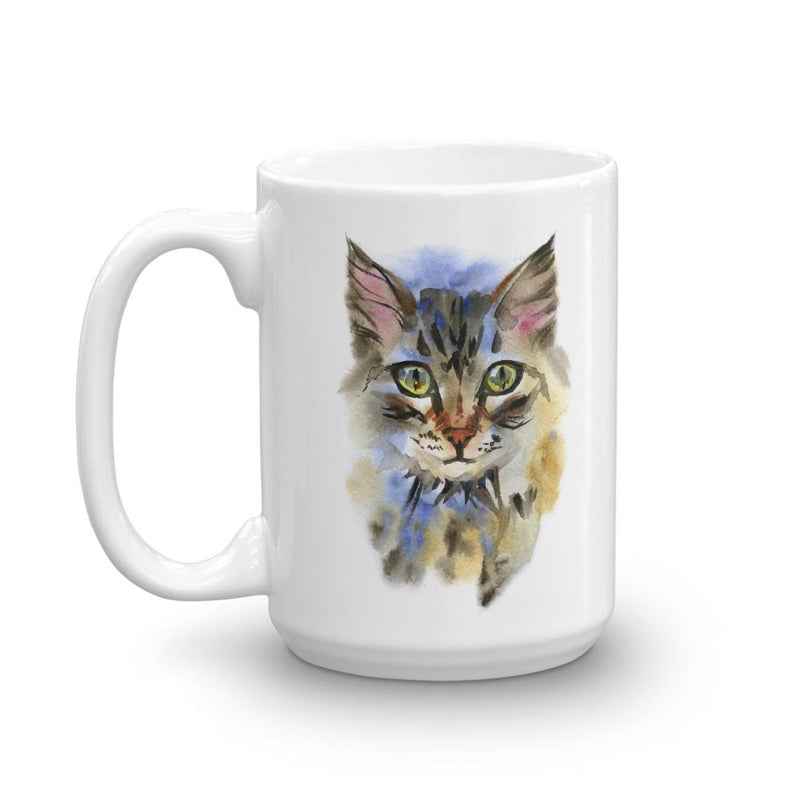 Color-Me Cat 'Maine Coon Watercolor' Mug