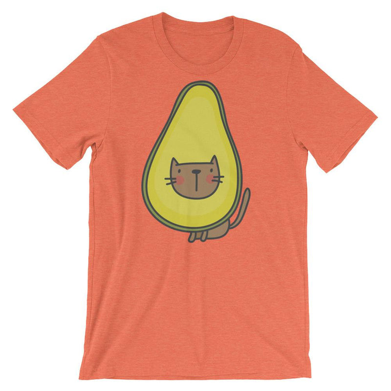 Summer Cat Avocado' Unisex Short Sleeve T-Shirt