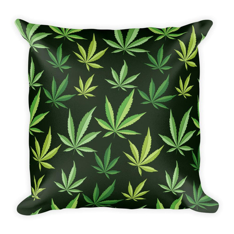 Evil Cat Mary J Square Pillow in Back View Pattern