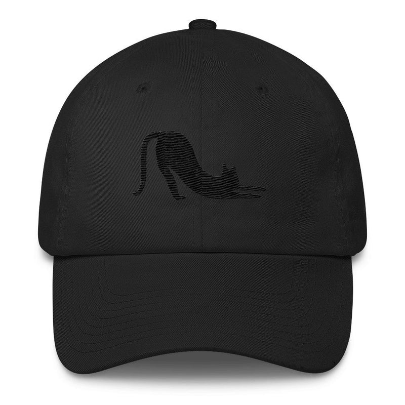 Yoga Cat 'Black Cat Stretch' Unstructured Cotton Cap