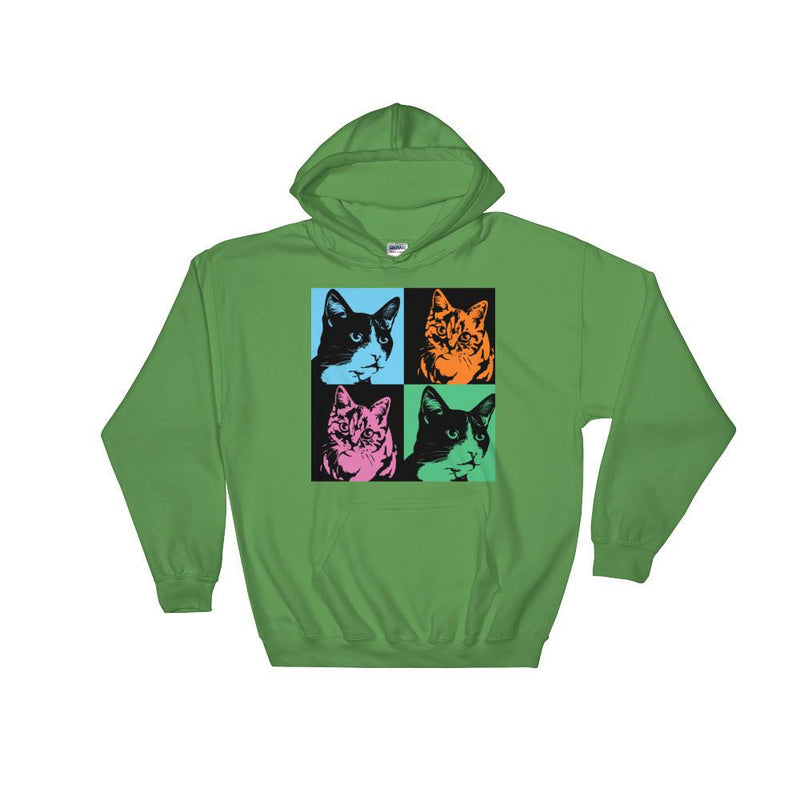 Pop Art Cat Hooded Sweatshirt