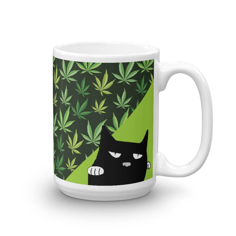 Evil Cat Mary J Mug in Left Side View 15oz