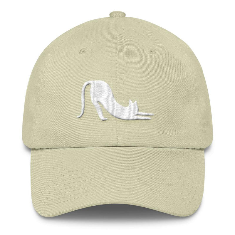 Yoga Cat 'Cat Stretch' Unstructured Cotton Cap