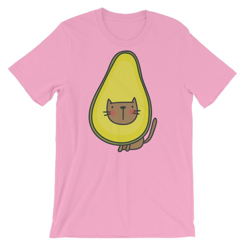 Summer Cat Avocado' Unisex Short Sleeve T-Shirt