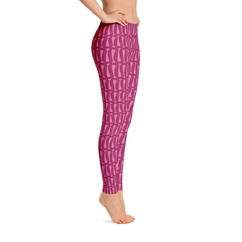 pattern cat skinny cat pink leggings for cat lovers