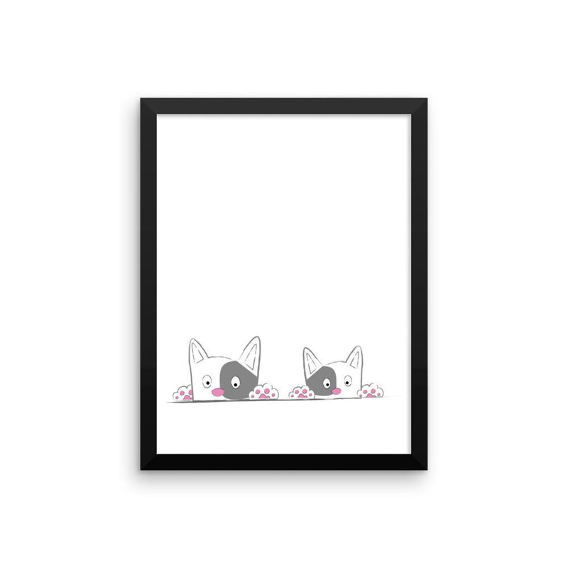 Rascal Cat 'Pink Paws' Framed Matt Poster