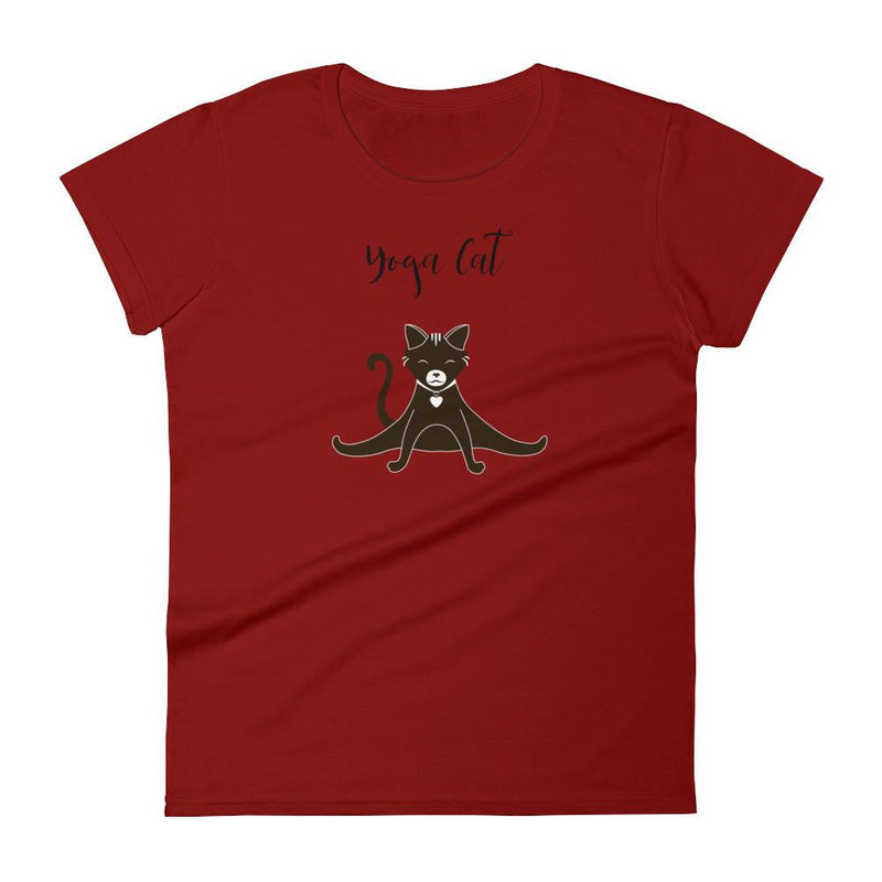 Yoga Cat 'Splits' Women's Short Sleeve T-Shirt