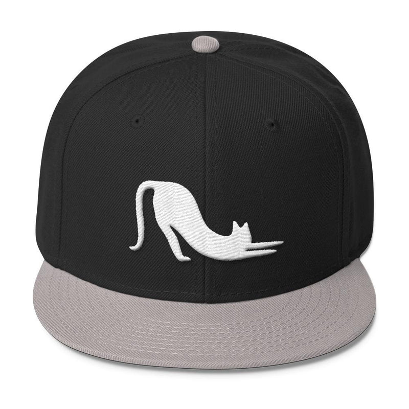 Yoga Cat 'Cat Stretch' Wool Blend Snapback Cap
