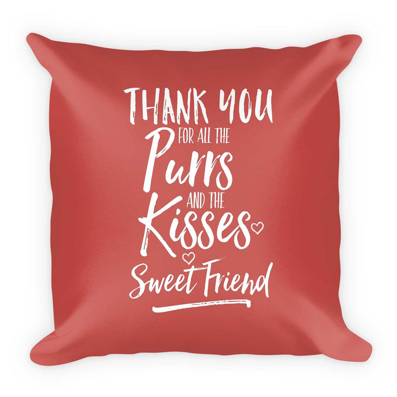 Pattern Cat 'Rainbow Bridge White Cat' Pillow