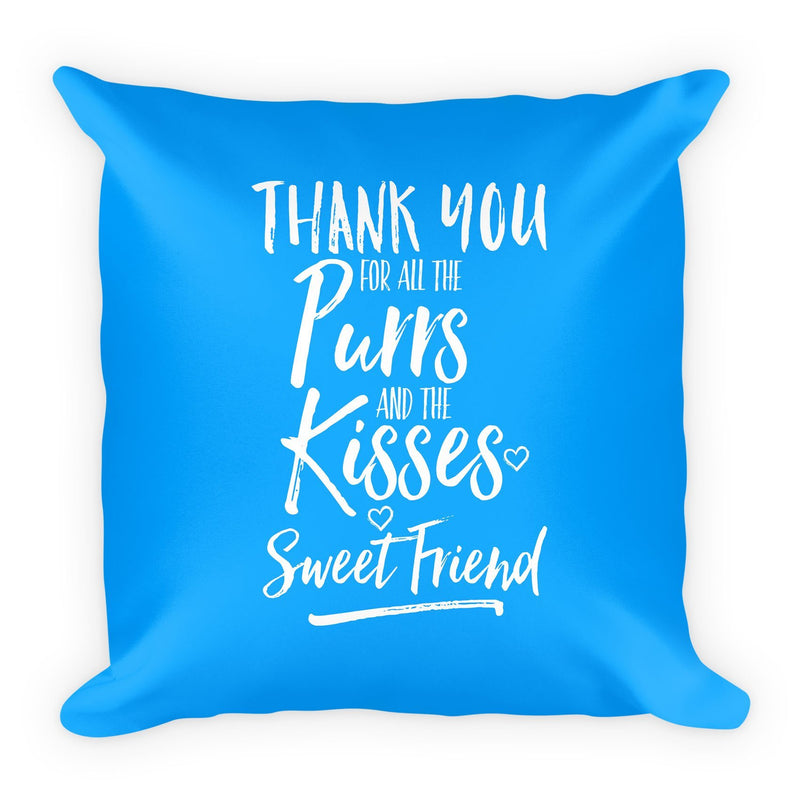 Pattern Cat 'Rainbow Bridge Blue' Pillow