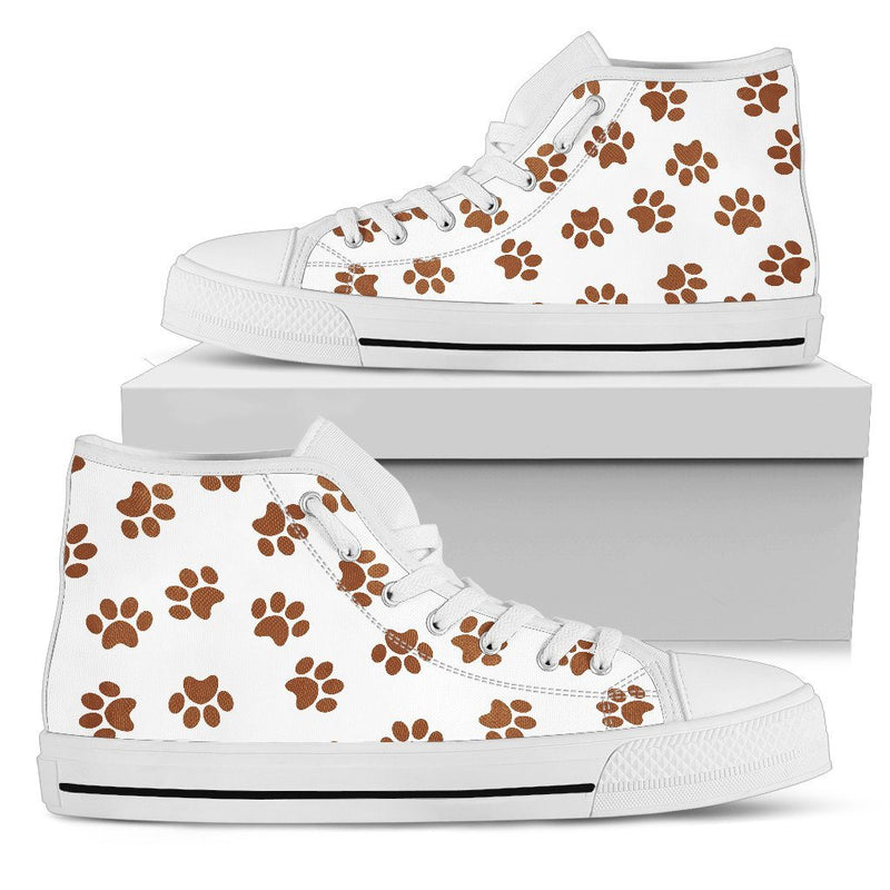 Pattern Cat 'Coffee Paws' Ladies High Tops