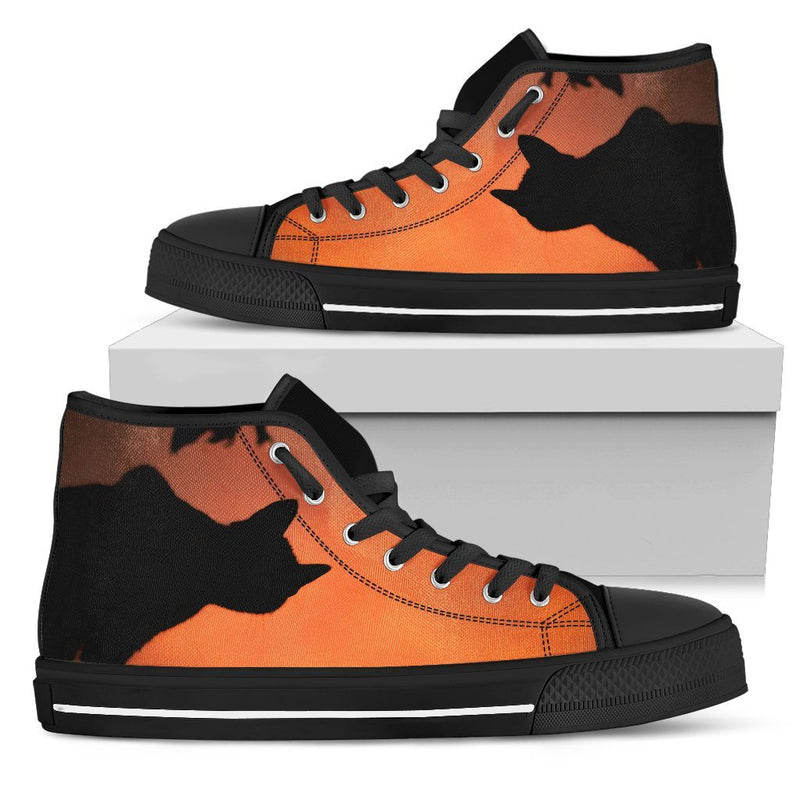 Mystery Cat Ladies High top Shoes