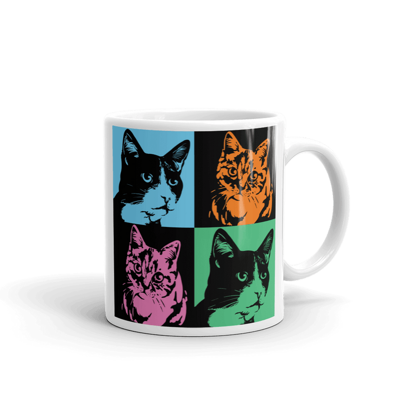 Pop Art Cat Mug