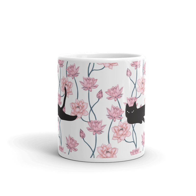 Cat Noir 'Pink Lily' Mug