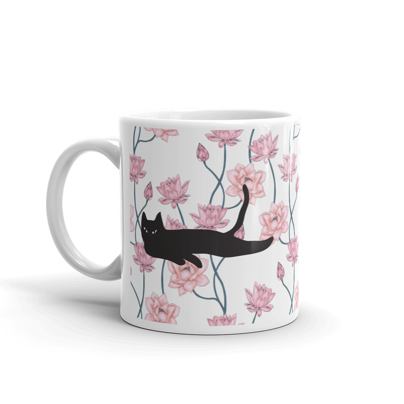 Cat Noir 'Pink Lily' Mug