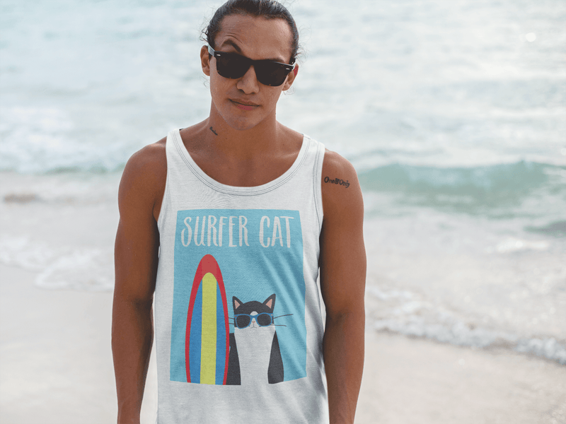 Cosmo Cat 'Surfer' Women's Tank Top