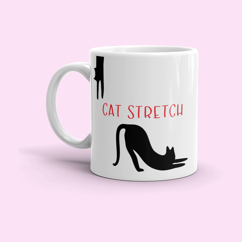 Yoga Cat 'Cat Stretch' Mug