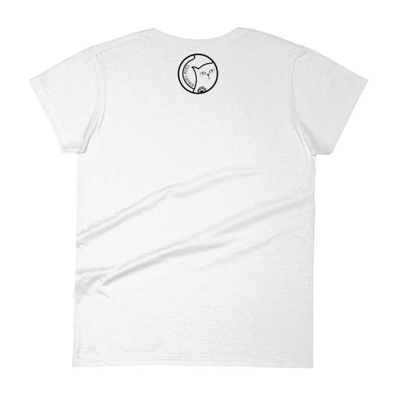 Floral Cat 'Love' Women's short sleeve T-shirt