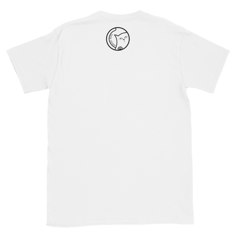 Wordy Cat 'Purrfect' White Unisex T-Shirt