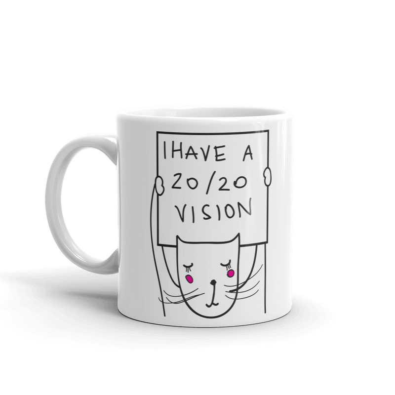 Political Cat '20/20' Vision' Mug