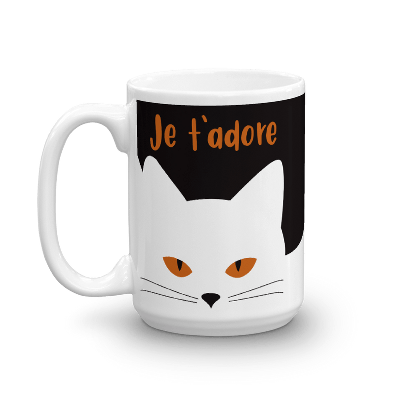 Inscrutable 'White Cat' Mug