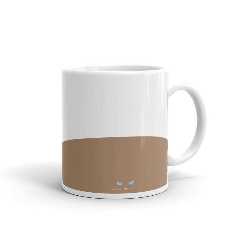 inscrutable cat coffee mug cat lover gift