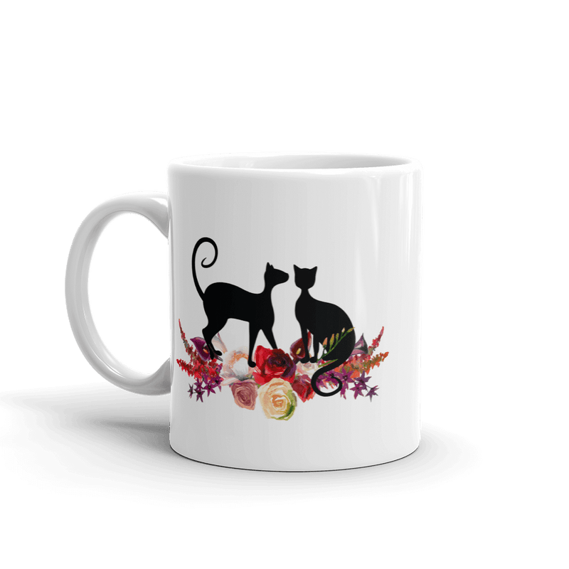 Floral Cat Mug