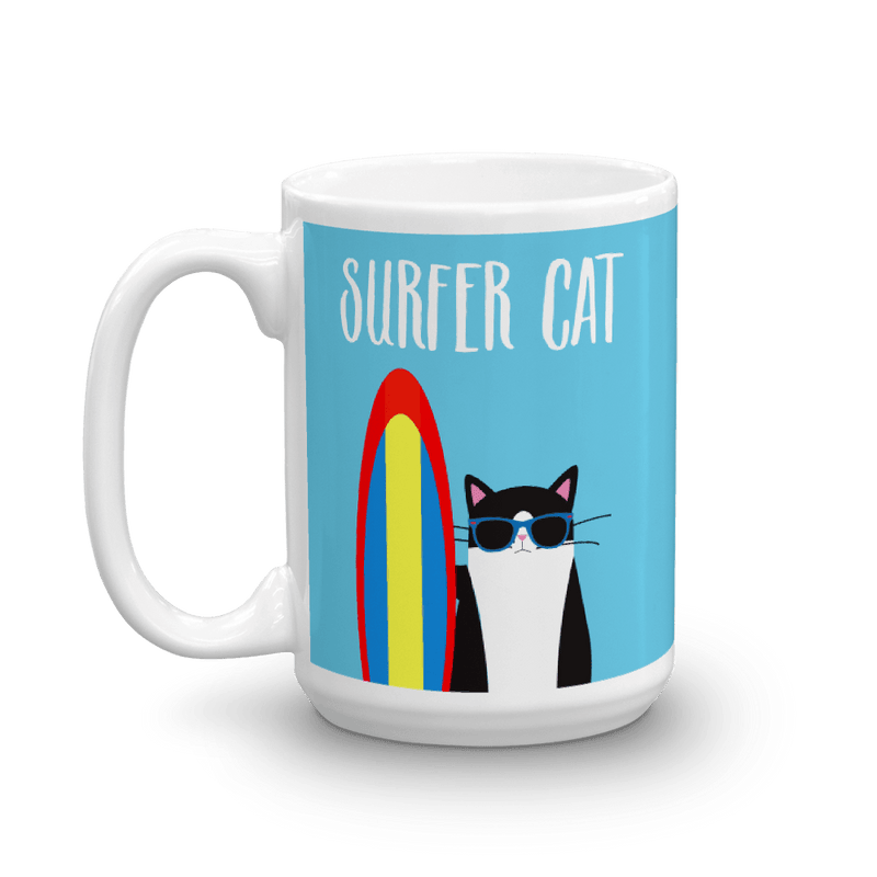 Cosmo Cat 'Surfer' Mug