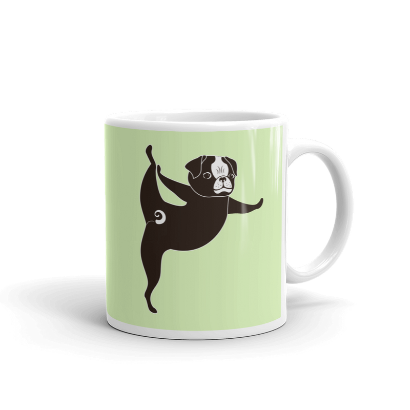 Yoga Pug 'Tippy Toes' Mug