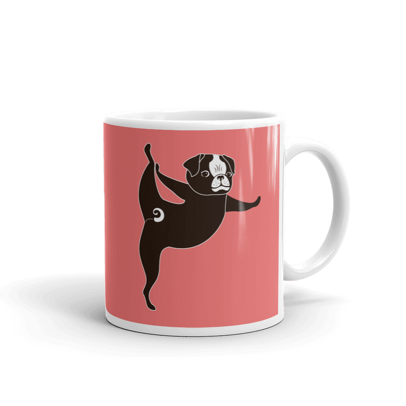Yoga Pug 'Tippy Toes' Mug
