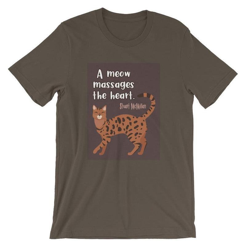 Catitude Cat 'Massage' Unisex Short Sleeve T-Shirt