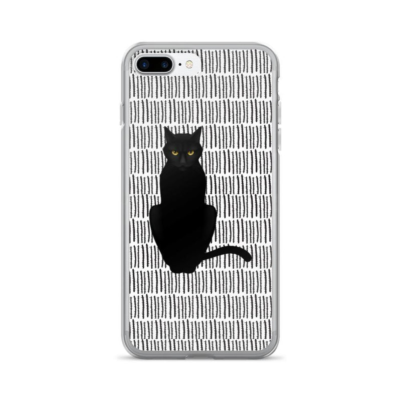 Cat Noir Panther 'Black and White' iPhone 7 Plus Case