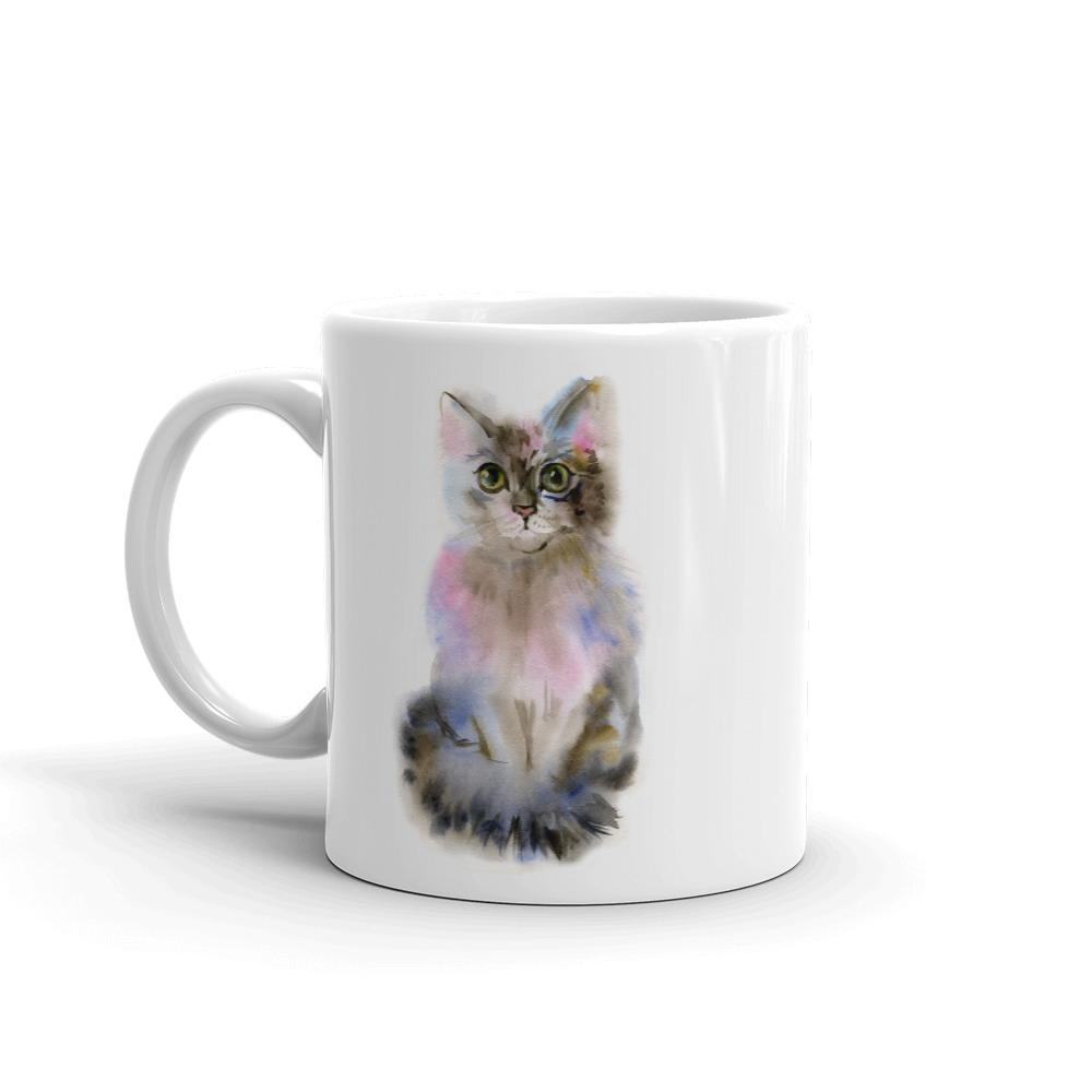 Color-Me Cat 'Siberian Watercolor' Mug