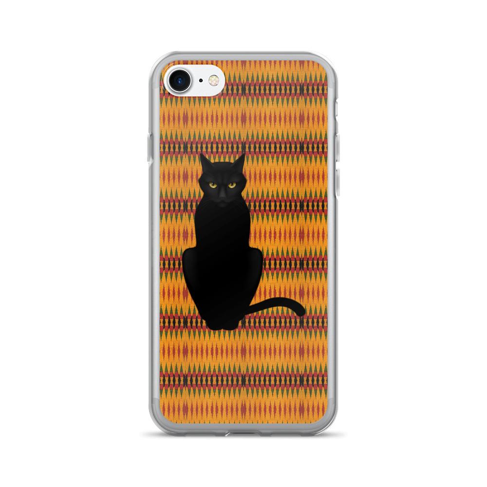 Cat Noir Panther Orange Savanna iPhone 7 Case