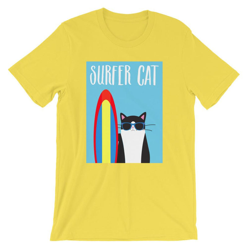 Cosmo Cat 'Surfer' Unisex Short Sleeve T-Shirt