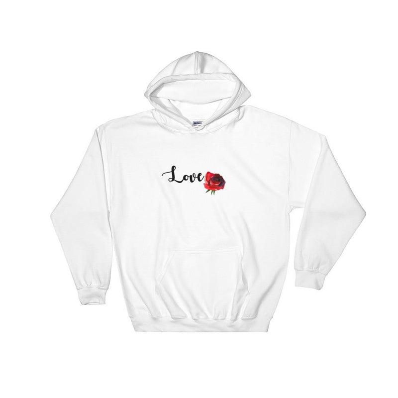 Floral Cat 'Love' Hooded Sweatshirt
