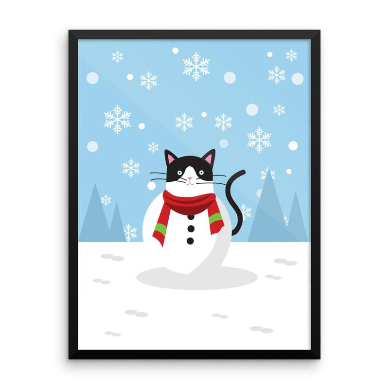 Cosmo Cat 'Winter Wonderland' Framed Matt Poster