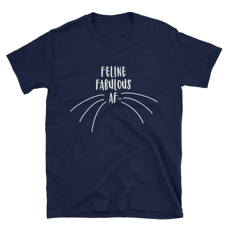 Wordy Cat 'Fabulous AF' Black Unisex T-Shirt