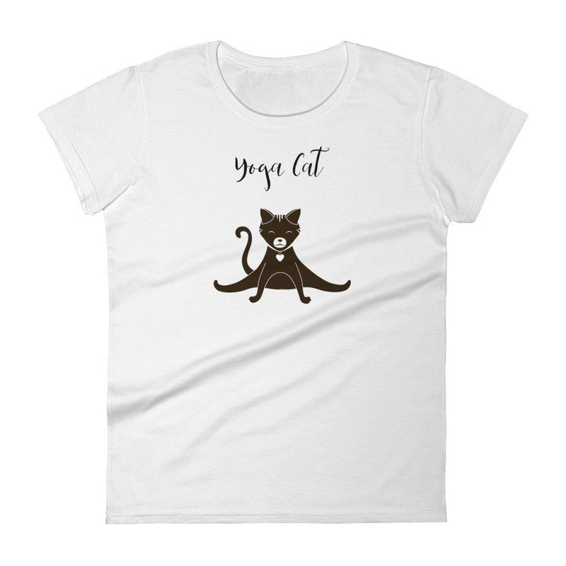 Yoga Cat 'Splits' Women's Short Sleeve T-Shirt