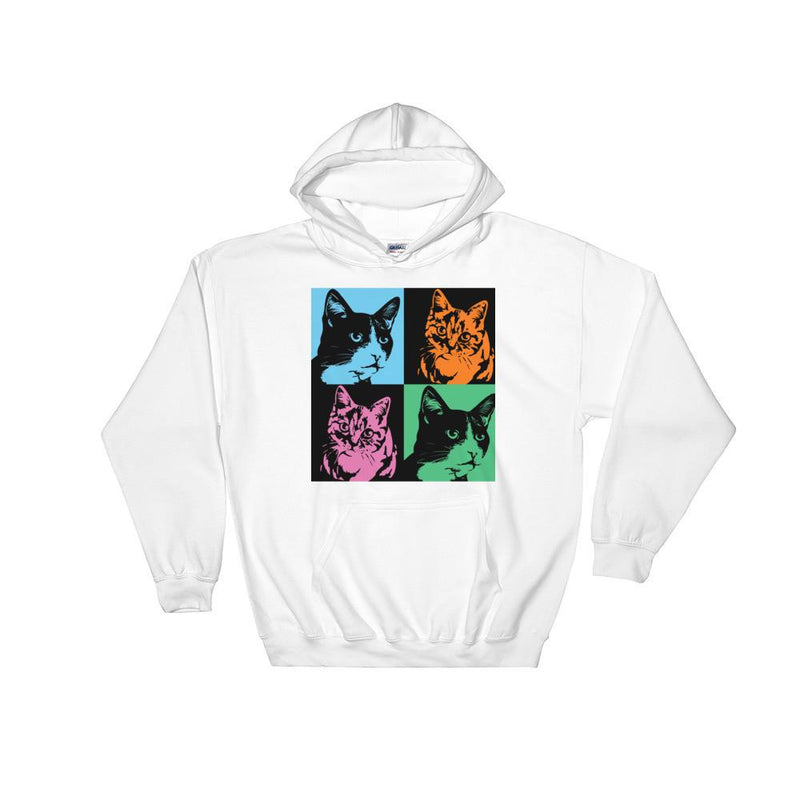Pop Art Cat Hooded Sweatshirt